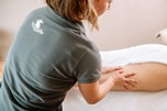 Masseuse giving a massage