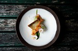 Artfully arranged organic dish