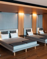 Relaxation room with large beds