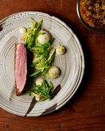 Artfully arranged organic dish