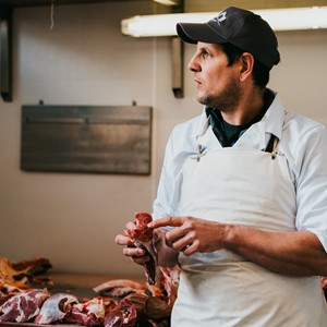 Organic butcher Markus Salcher