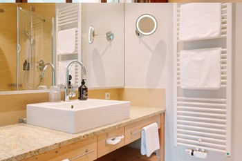 Bathroom of a hotel room