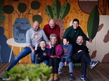 We create an offer that we are convinced of The Daberer family on the hotel terrace